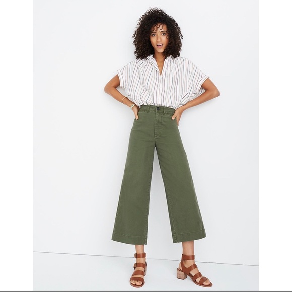 Madewell Pants - NWOT Madewell Emmett Wide-Leg Crop Pants